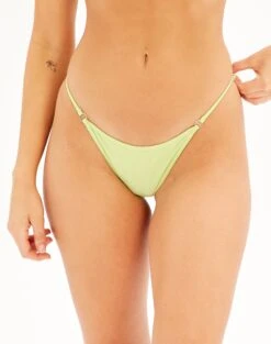One Shoulder Swim One Piece -GLASSONS CLOTHING aiden adjustable high cut bikini briefs lime splice front ga54030shm 1