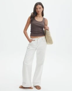 High Rise Wide Leg Cargo Pant -GLASSONS CLOTHING aimee low rise straight jean monaco milk front jd54235pdnm 11