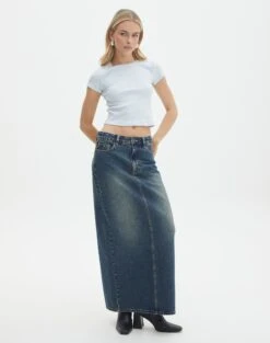 Ribbed Crew Neck Tee -GLASSONS CLOTHING angeles rib baby t shirt break the ice full ts119559ocot