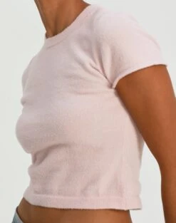 Cropped Cap Sleeve Knit Top -GLASSONS CLOTHING aria cap sleeve knit top rose and thorne imageback ks106650sf