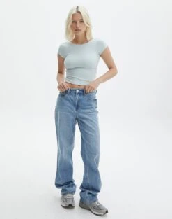 Supersoft Backless Short Sleeve Top 39 Supersoft Backless Short Sleeve Top -GLASSONS CLOTHING bayley backless top mist me full ts73693pch