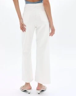 Wide Leg Cropped Jean -GLASSONS CLOTHING beadie wide leg crop jean milk back jd41279fau