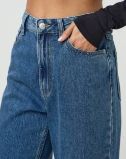 Wide Leg Cropped Jean -GLASSONS CLOTHING beadie wide leg crop jean suzy mid wash imageback jd41279fau