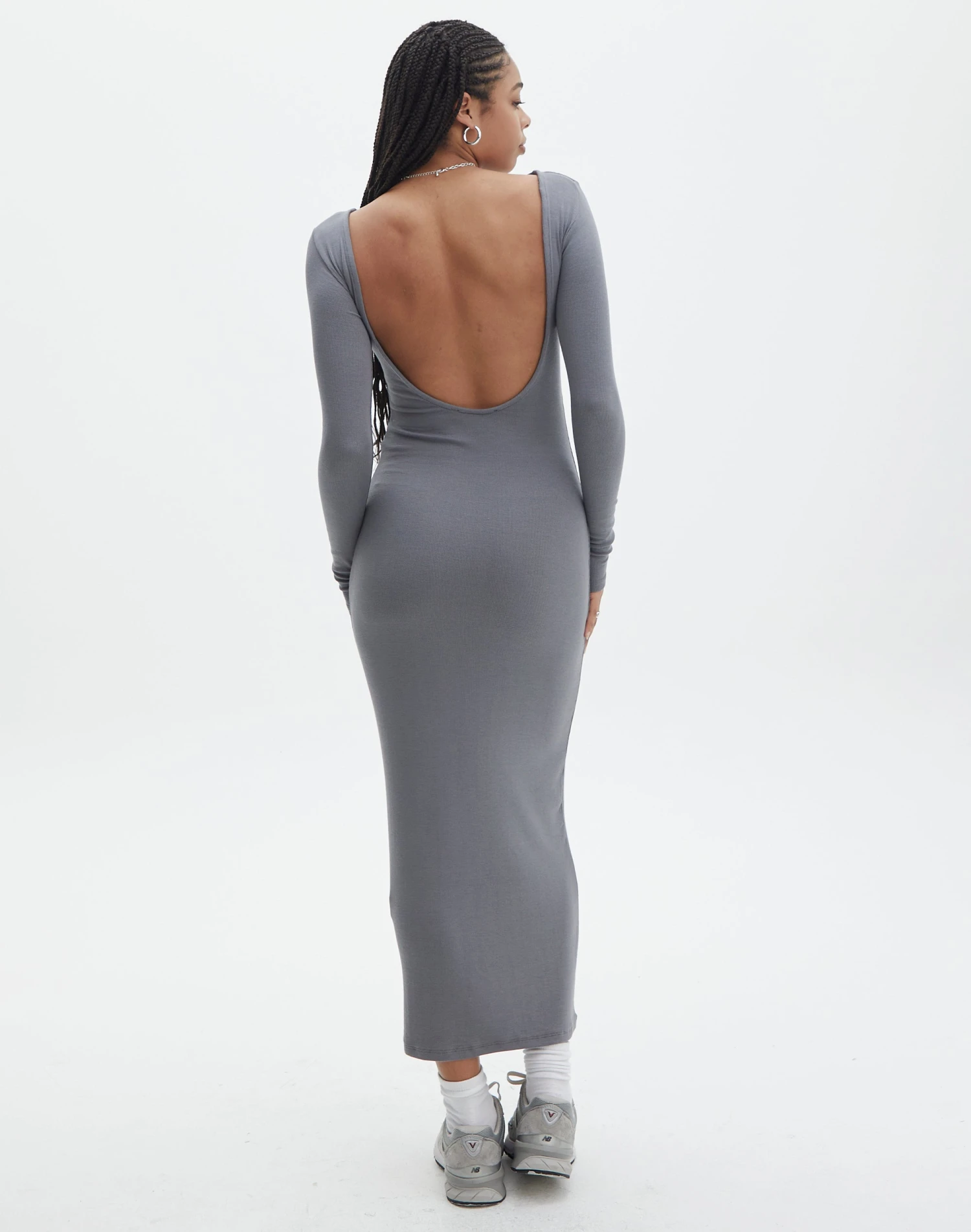 Cotton High Neck Maxi Dress 16 Cotton High Neck Maxi Dress - Image 14