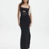 Knit Cut Out Maxi Dress