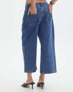 Wide Leg Denim Culottes 25 Wide Leg Denim Culottes -GLASSONS CLOTHING carli long culottes suzy mid wash back jd136909rdnm