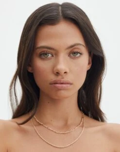 Plated Rectangle Hoop Earring 2 Pack 29 Plated Rectangle Hoop Earring 2 Pack -GLASSONS CLOTHING cartia classic twin necklace gold front je144676nl 17