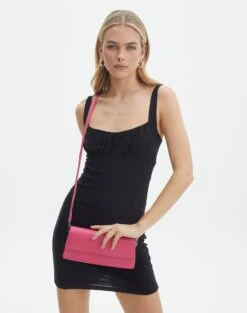Zip Up Knit Long Sleeve -GLASSONS CLOTHING casper classic shoulder bag pinkalicious front bg76168pu 5