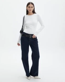 Supersoft Backless Long Sleeve Bodysuit -GLASSONS CLOTHING cassidy cut out bodysuit milk full tb118064pch