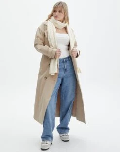 Platform Faux Leather Slide -GLASSONS CLOTHING charlie cable knit scarf bad to the bone front sc84231knt 4