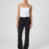 V Front Flare Ponte Pant -GLASSONS CLOTHING christy v front ponte pant black front pw48072pont 3