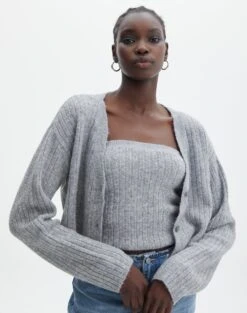 Button Up Crop Cardigan