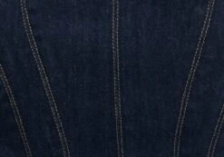 Tie Back Denim Square Neck Corset Bustier -GLASSONS CLOTHING co arizona denim corset last rodeo indigo imagefront bv102322rdnm