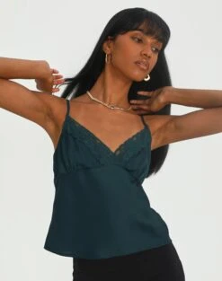 Split Tie Front Blouse -GLASSONS CLOTHING co benny lace cami ivy league front bv76113rwas