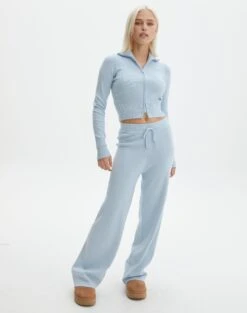 Long Sleeve Zip Through Knit Top -GLASSONS CLOTHING co harriet zip thru cardi blue bubble full kc90296knt