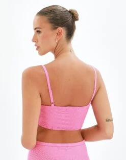 Twist Front Rib Knit Crop Top -GLASSONS CLOTHING co kina knit pink carnations back kv55503rib