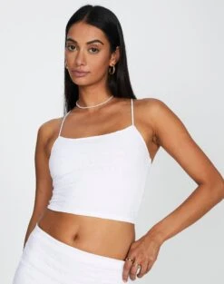 Lace Midi Slip Skirt -GLASSONS CLOTHING co lorna cross back lace tank white front tv114608lac