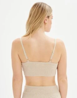 Two Tone Crop Knit Crop -GLASSONS CLOTHING co mellow 2tone crop cami head in the sand back kv65041vis