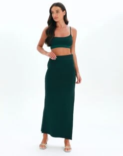 Two Tone Crop Knit Crop -GLASSONS CLOTHING co mellow 2tone crop cami ivy league full kv65041vis