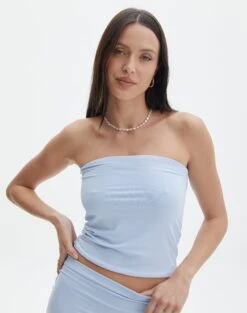 Tie Waist Linen Pant -GLASSONS CLOTHING co minka boob tube ice cap front tv121046pch 2