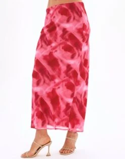 Print Maxi Slip Skirt 24 Print Maxi Slip Skirt -GLASSONS CLOTHING co riley low rise maxi skirt carnation skies detail sl102757prt