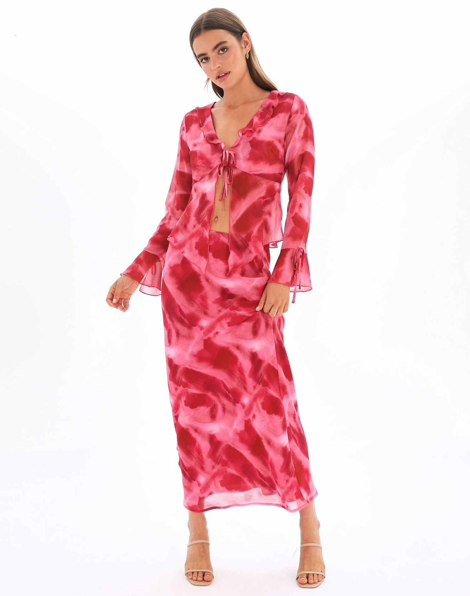 Print Maxi Slip Skirt 4 Print Maxi Slip Skirt - Image 2