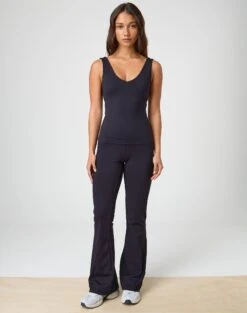 Form Fit Flare Yoga Pant -GLASSONS CLOTHING co simone butter soft flare black detail pw119603but