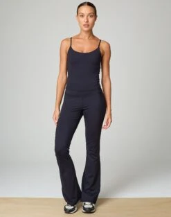 Satin Zip Pocket Cargo Pants 37 Satin Zip Pocket Cargo Pants -GLASSONS CLOTHING co simone butter soft flare black front pw119603but 2