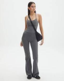 Form Fit Flare Yoga Pant -GLASSONS CLOTHING co simone butter soft flare shadow dancer detail pw119603but