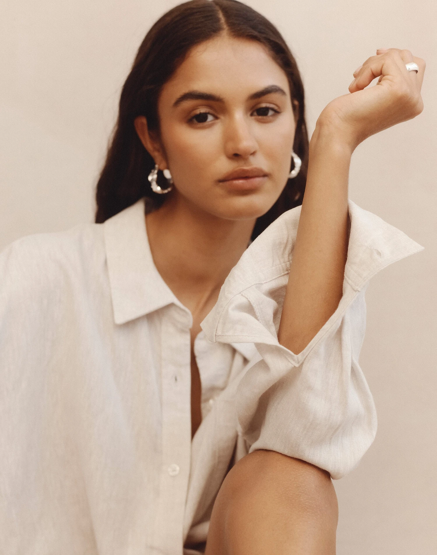 Short Sleeve Linen Blend Shirt 10 Short Sleeve Linen Blend Shirt - Image 8