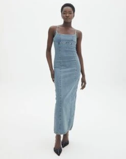 Best Seller -GLASSONS CLOTHING darcy denim dress athens wash full dl104766dnm