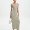 Panelled Maxi Dress -GLASSONS CLOTHING darcy square neck dress sea mist front dl104766pln 1