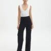 Tailored Wide Leg Ponte Pant 1 Tailored Wide Leg Ponte Pant -GLASSONS CLOTHING dion tailored ponte pants black front pw52145pon