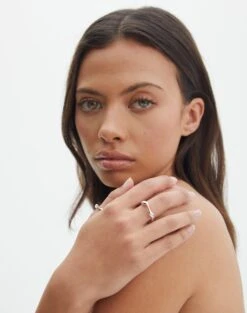 Panelled Maxi Dress 25 Panelled Maxi Dress -GLASSONS CLOTHING dora double ring silver front je144663rng 5