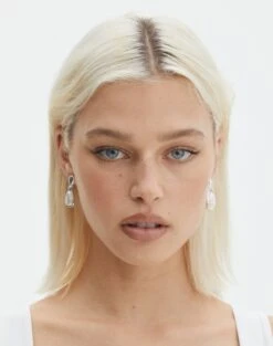 Supersoft One Shoulder Bodysuit 40 Supersoft One Shoulder Bodysuit -GLASSONS CLOTHING dreya drop earrings silver front je151209ear 1