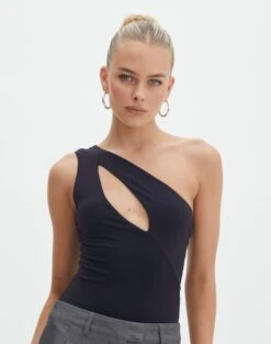Zip Cargo Mini Skirt 37 Zip Cargo Mini Skirt -GLASSONS CLOTHING dua one shoulder cut out bodysuit black front tb88291pch 2