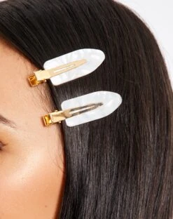 Plated Rectangle Hoop Earring 2 Pack 20 Plated Rectangle Hoop Earring 2 Pack -GLASSONS CLOTHING flat clip pack milk tort front ha70892clp 1