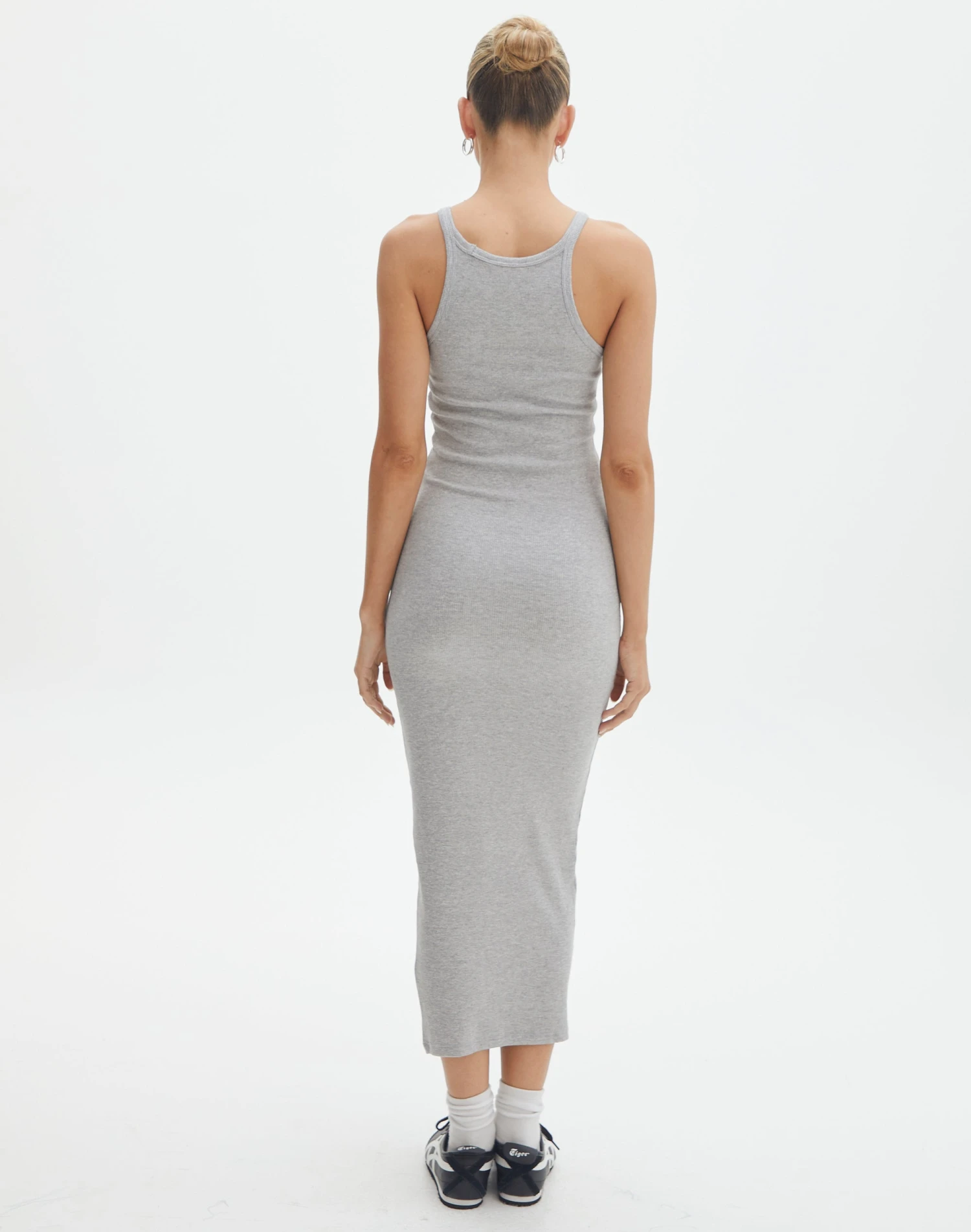 Cotton High Neck Maxi Dress 5 Cotton High Neck Maxi Dress - Image 3