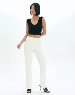 Best Seller -GLASSONS CLOTHING harris tailored pant milk full pw85797pln