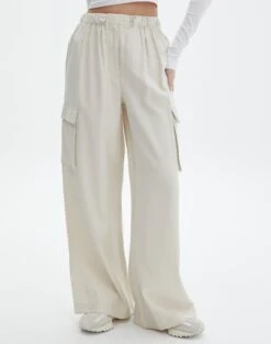 Tailored Cargo Pant -GLASSONS CLOTHING hilda tailored cargo fresh linen full pw55574pln