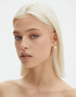 Knit Off The Shoulder Crop Top -GLASSONS CLOTHING homer plated half hoop gold front je144634ear 11