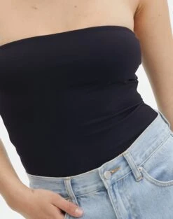 Supersoft Strapless Bodysuit -GLASSONS CLOTHING honey strapless bodysuit black imageback tb145525pch