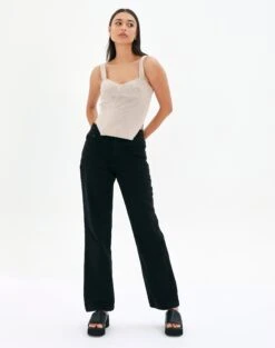 Best Seller -GLASSONS CLOTHING huko high rise jean washed black full jd80130rdnm