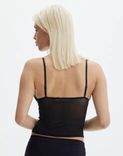 Lace Detail Cropped Cami 24 Lace Detail Cropped Cami -GLASSONS CLOTHING jeronimo lace tank blackblack back tv111894lac