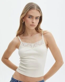 Sheer Ladder Knit Button Up Top -GLASSONS CLOTHING jodie lace trim tank bad to the bone front tv120973rib