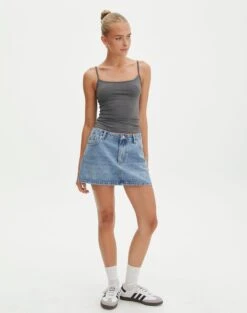 Supersoft Thin Strap Tank -GLASSONS CLOTHING juliet tank top shadow dancer full tv124298pch