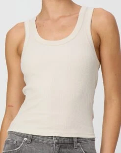 Ribbed Thick Strap Tank -GLASSONS CLOTHING kleo thick bind tank take a shelfie imageback tv120861orib