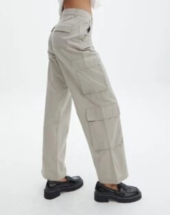Cotton Low Rise Cargo Pant -GLASSONS CLOTHING lexi mid rise cargo pant on the rocks detail pw80341cot