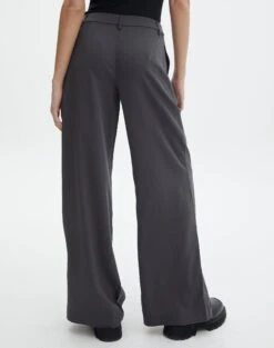 Mid Rise Relaxed Leg Pant 28 Mid Rise Relaxed Leg Pant -GLASSONS CLOTHING lorence tailored pant charcoal back pw69506pln