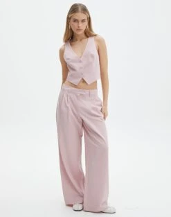 Mid Rise Wide Leg Pant 39 Mid Rise Wide Leg Pant -GLASSONS CLOTHING loretta wide leg pant baby suit detail pw51730pln